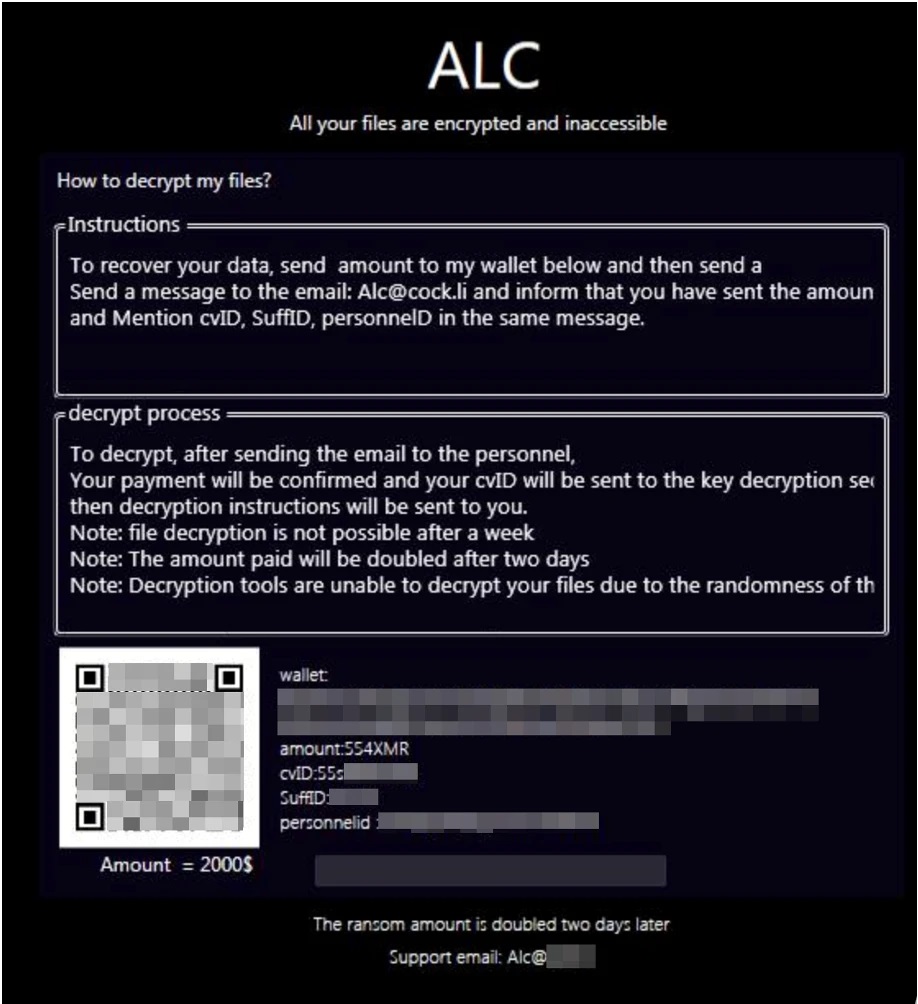 باج‌افزار ALC